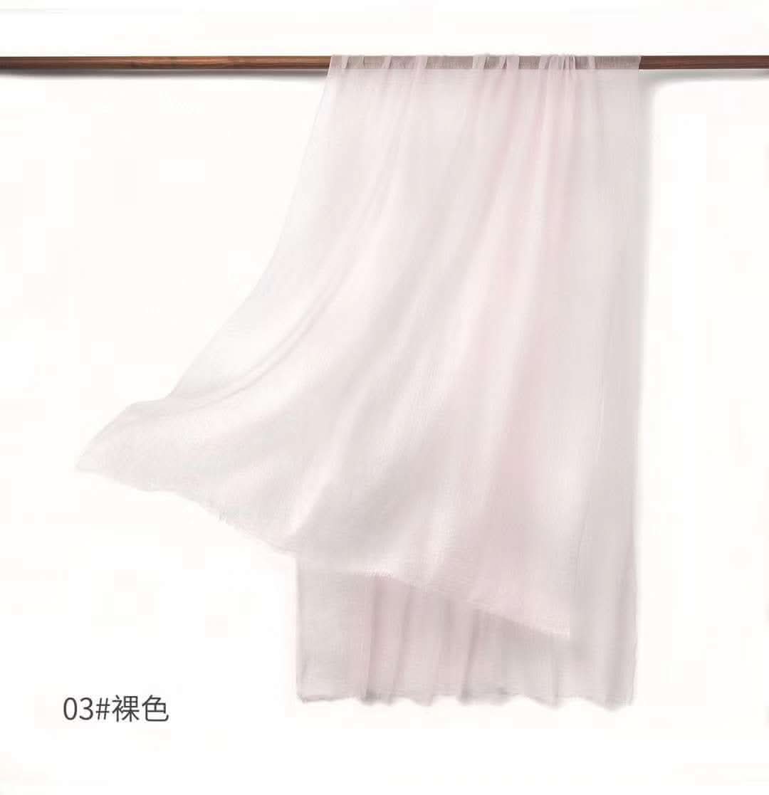 Cashmere Travel Wrap white pink Scarf