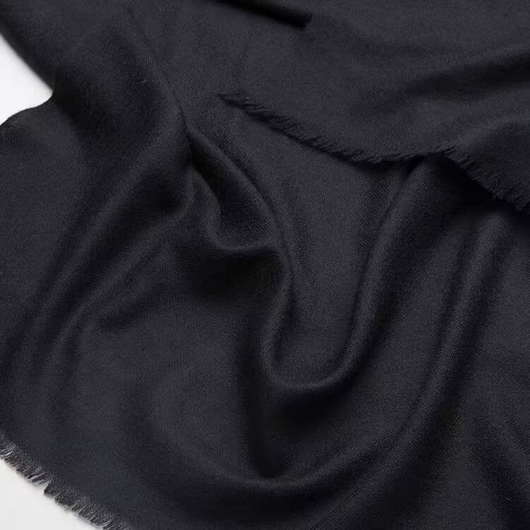 100% cashmere shawl oversized cashmere scarf in black