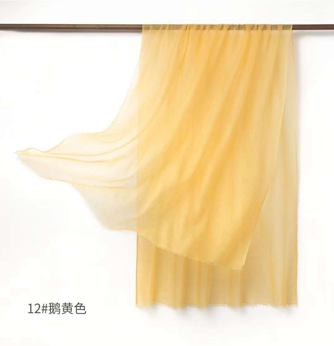 Featherlight cashmere scarf