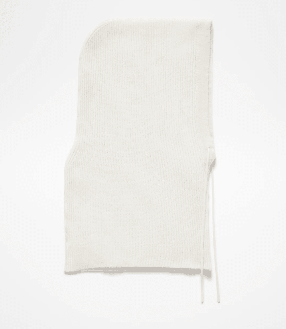 Elegant 100% Cashmere Balaclava Hood with Full Neck Coverage