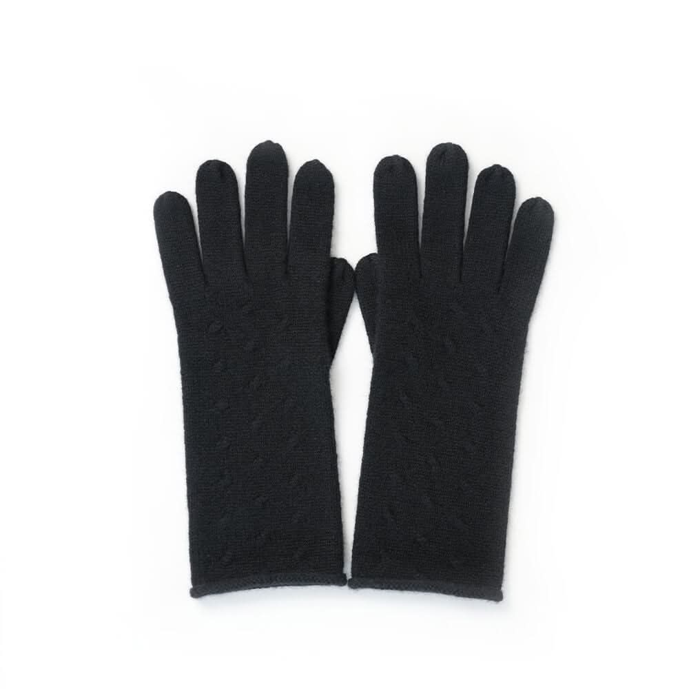 women black cashmere gloves