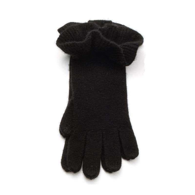 Luxurious Women's 100% Cashmere Gloves: Timeless Warmth in black