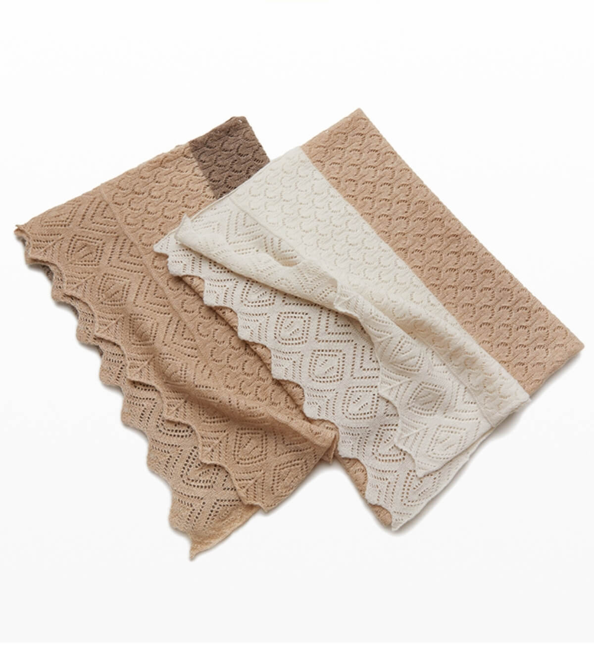 a petite 125cm cashmere scarf styled loosely over a trench coat, emphasizing lightweight versatility