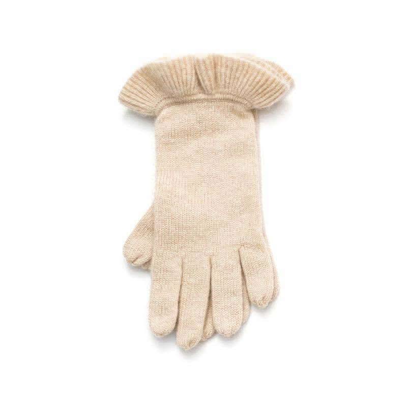 Luxurious Women's 100% Cashmere Gloves: Timeless Warmth in beige