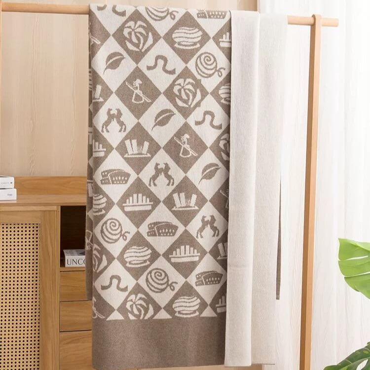 Luxurious 100% Cashmere Throw Blanket