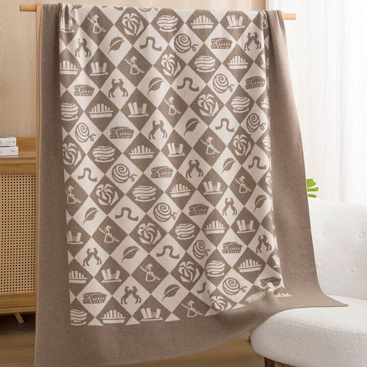 Luxurious 100% Cashmere Throw Blanket