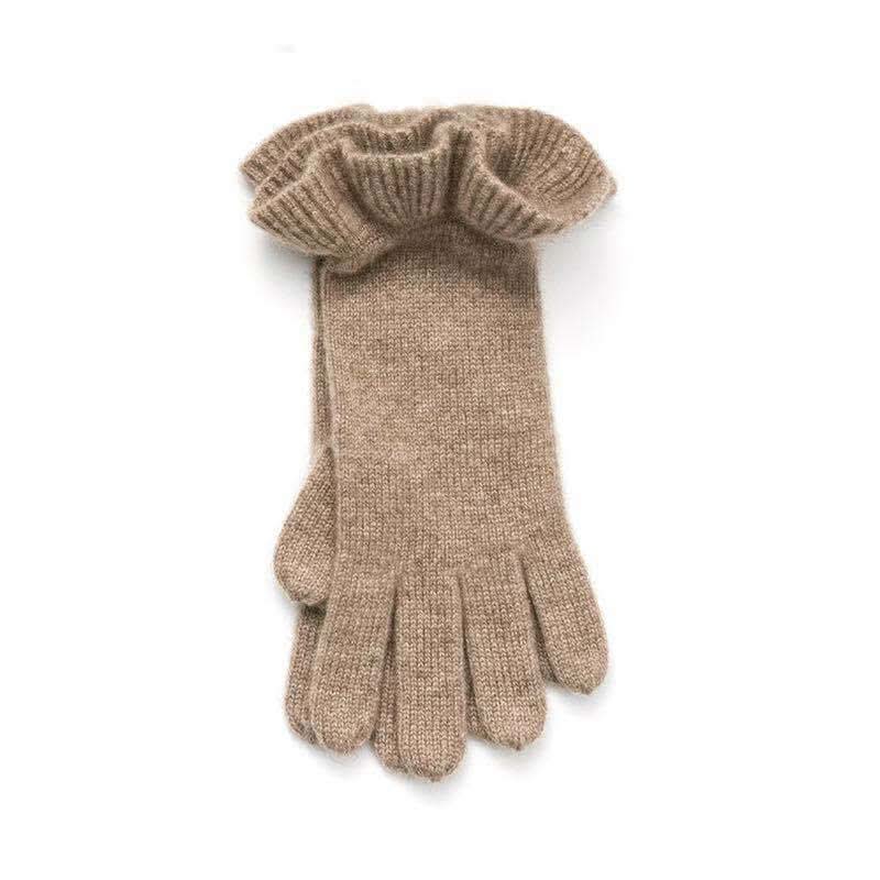 Luxurious Women's 100% Cashmere Gloves: Timeless Warmth in camel