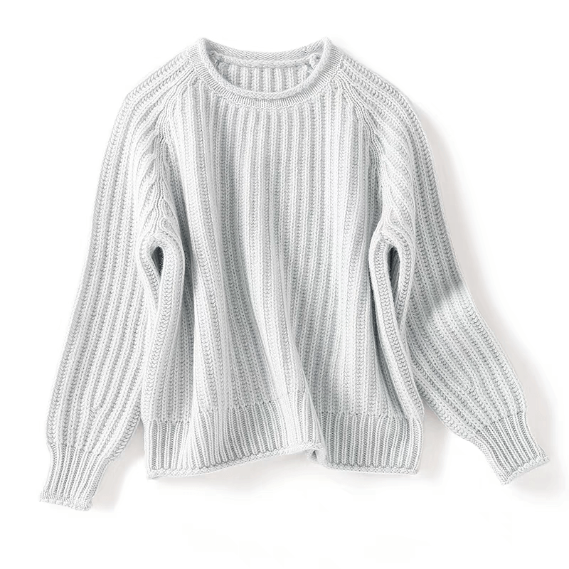 Oversized 100% Cashmere Sweater for Women – Plush Warmth, Modern Craftsmanship in grey