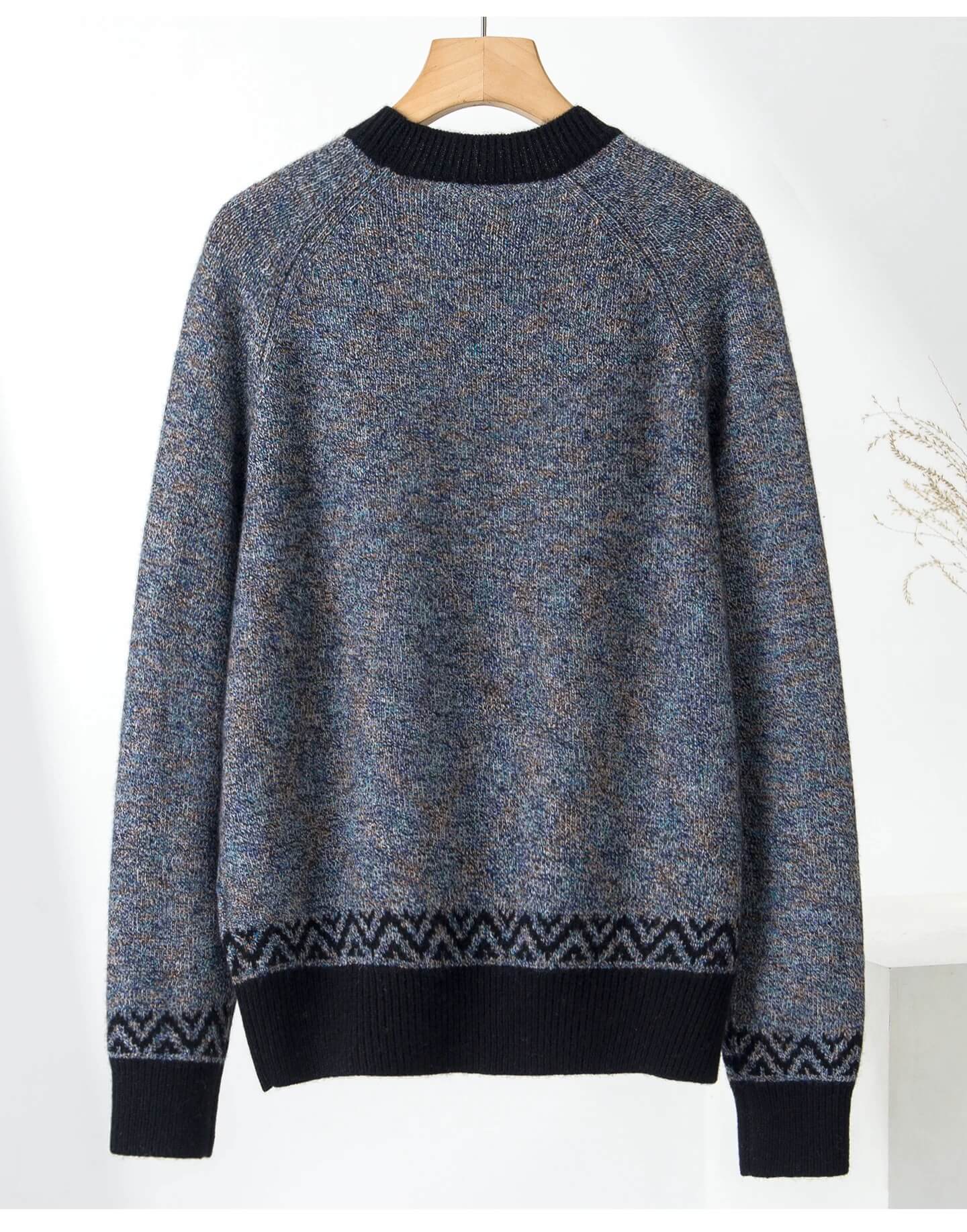 Luxury Fall Winter Knitwear women's pure cashmere grey sweater