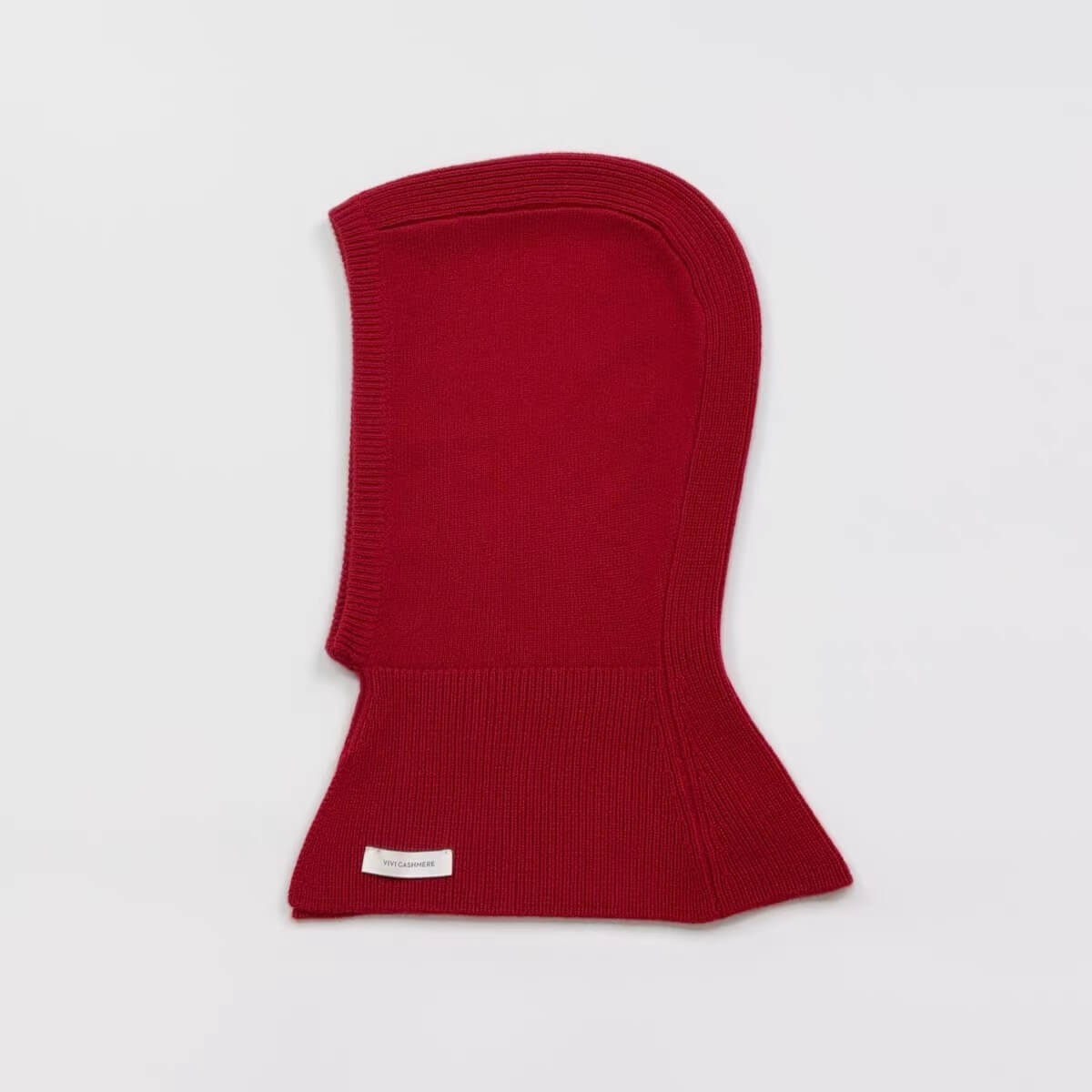 100% cashmere luxury balaclava hood in red”
“Premium cashmere knit winter balaclava for women and men”