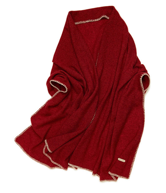 red color Pure 100% Cashmere Scarf - Your Ultimate Fall and Winter Essential