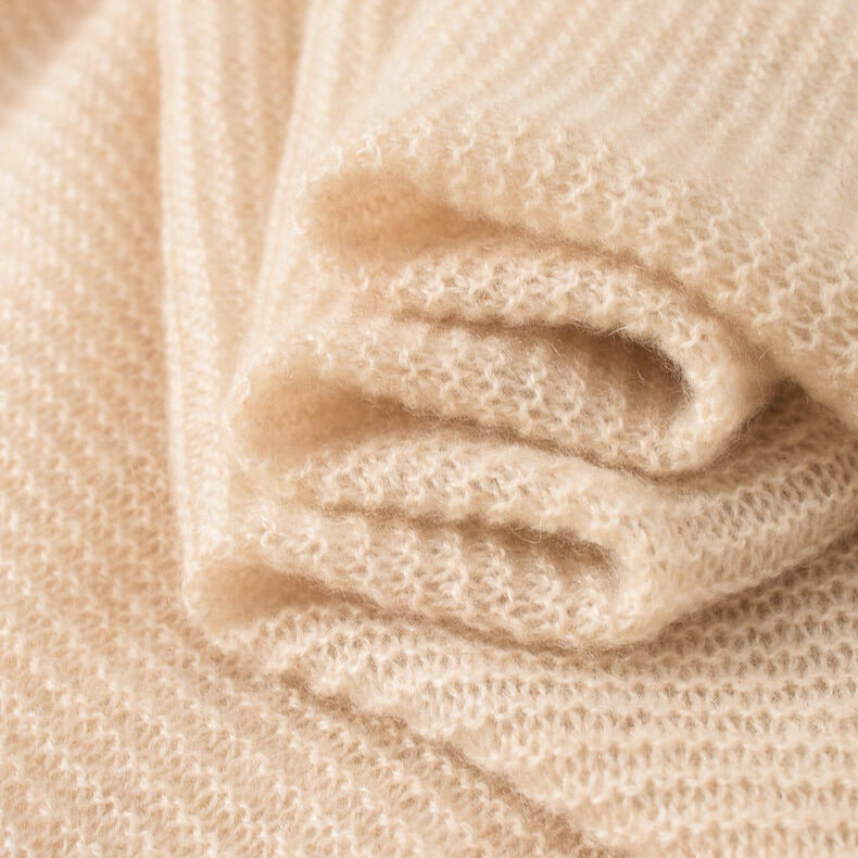 Luxurious 100% Cashmere Scarf Wrap | Reversible knit Fringe Shawl for Women