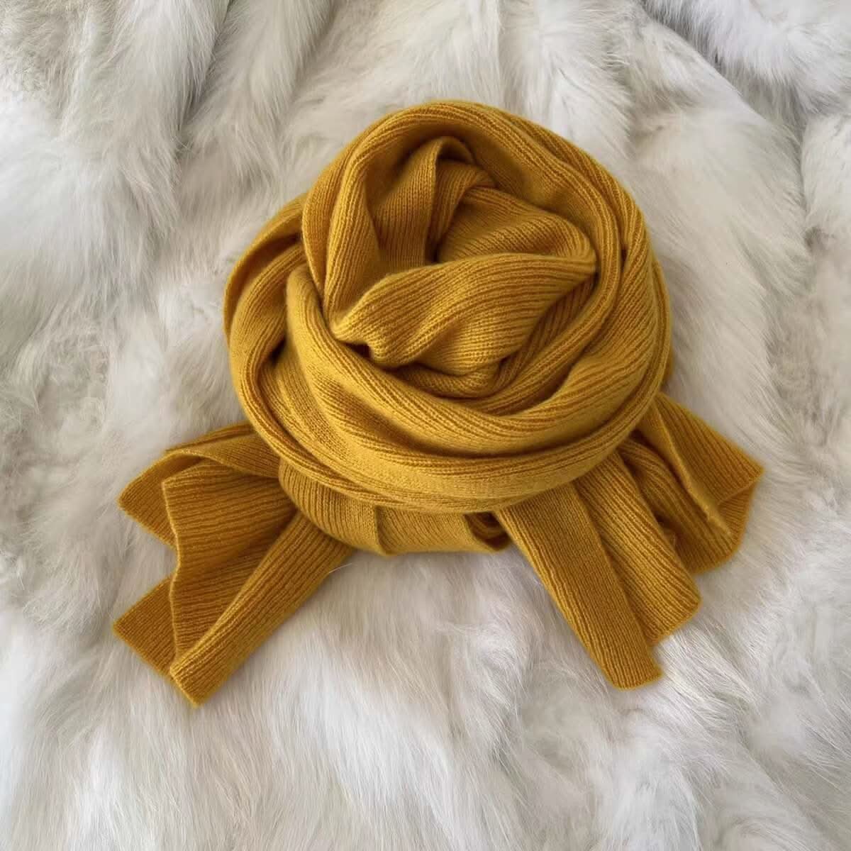 baby ribbed cashmere scarf ,premium cashmere wrap, designer knit scarf,