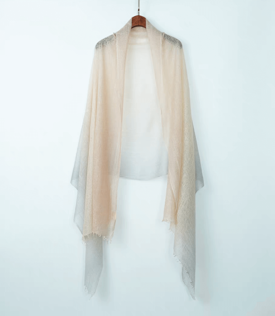 100% Cashmere Gradient Scarf Shawl