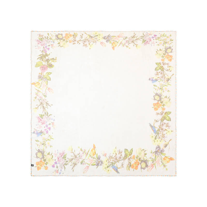 Ethereal 100% Cashmere Printed Square Scarf
