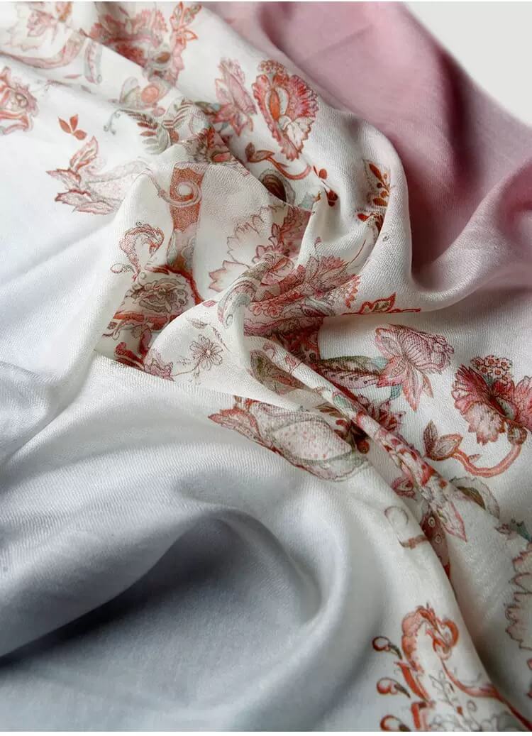Elegant Ombre Cashmere Shawl for Women,Soft and Silky Pure Cashmere Scarf Gift