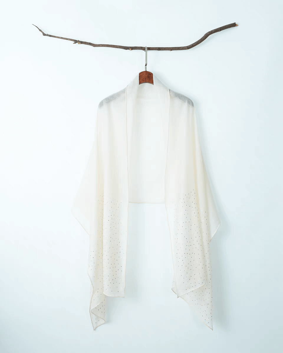 Elegance 100% Cashmere Starlit Shawl for Women