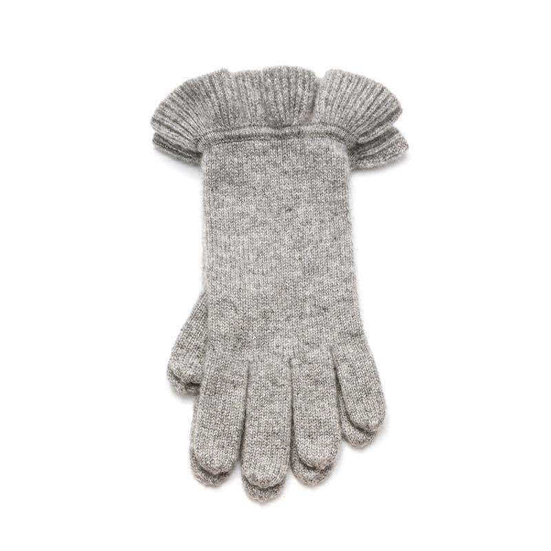 Luxurious Women's 100% Cashmere Gloves: Timeless Warmth in grey