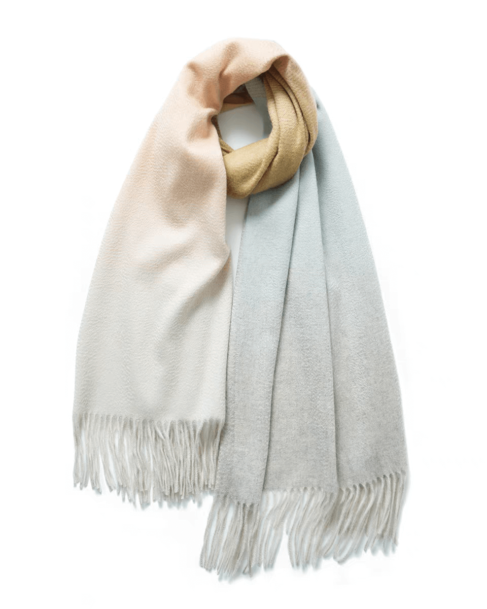 New ombre color thick cashmere scarf shawl Luxurious Women's 100% Cashmere Shawl Scarf