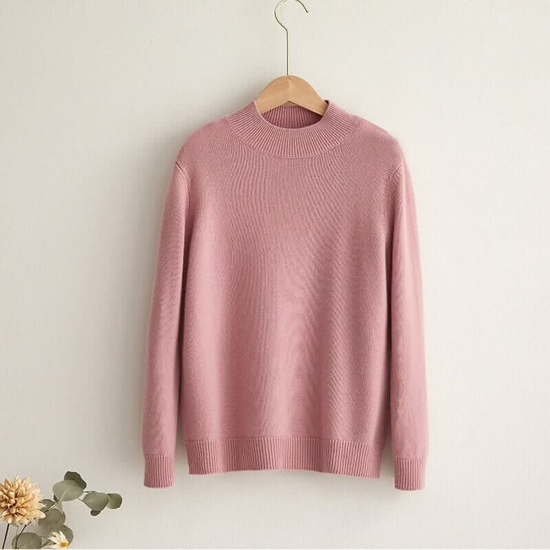 rose pink women's pure Cashmere Sweater