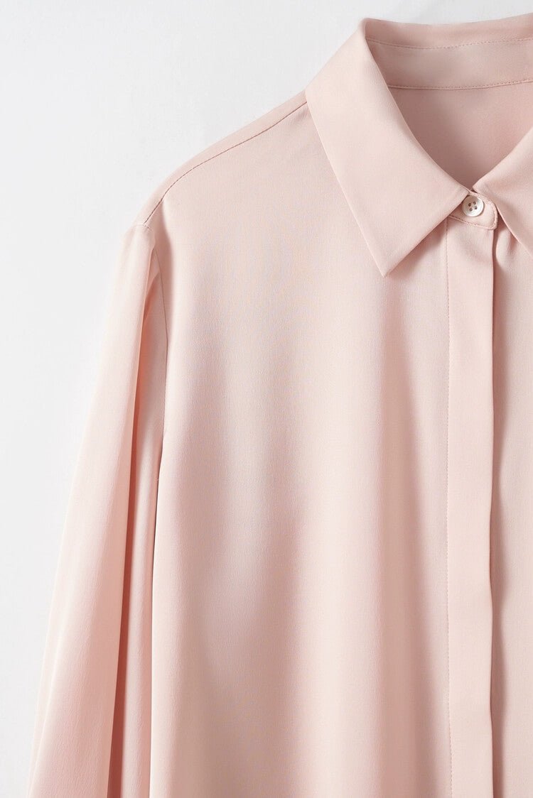 Women’s 100% Mulberry Silk Long Sleeve Shirt