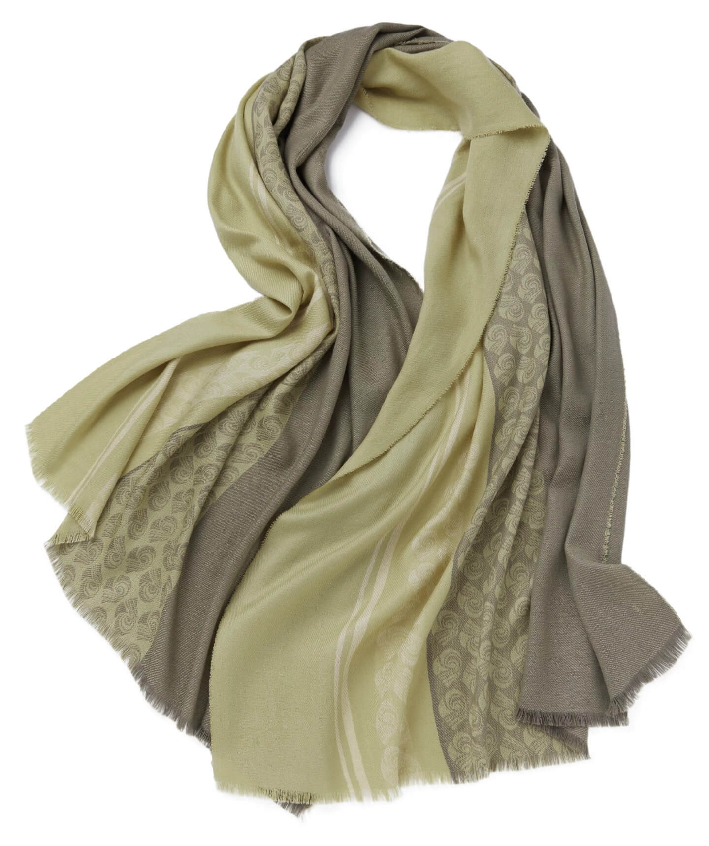 Luxurious 100% Cashmere Scarf Shawl in green