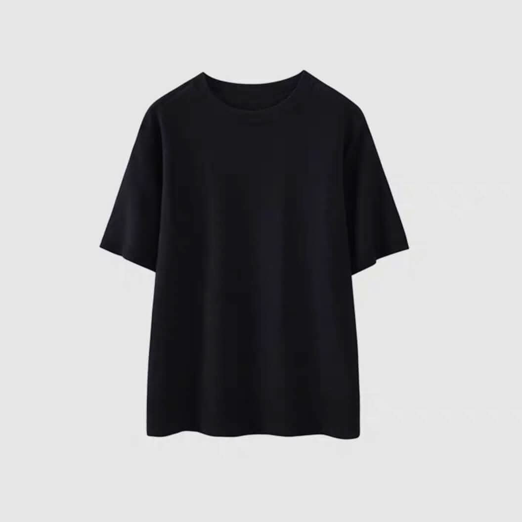 black silk T shirts