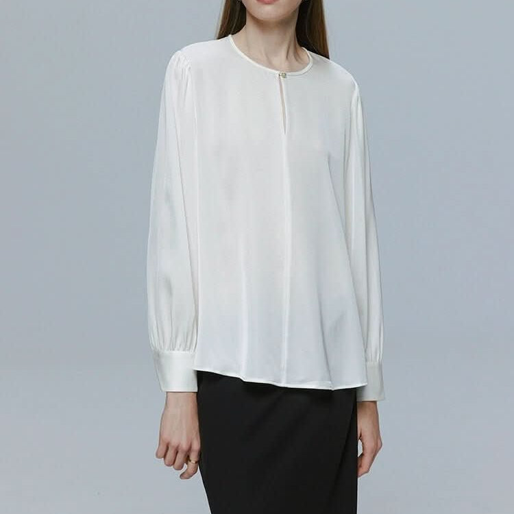 Silk Shirt Silk Blouse for women long sleeve