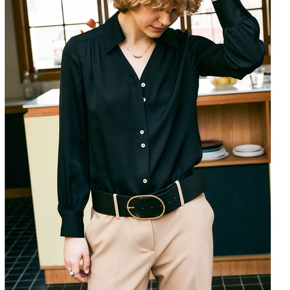 black silk blouse silk shirts