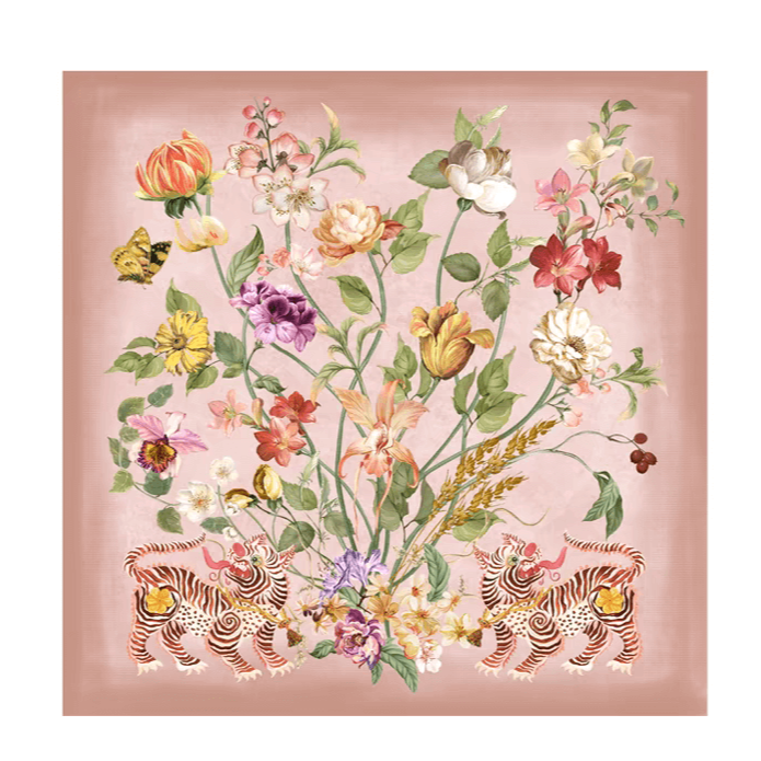 100% Silk Square pink Scarves for Women, generously sized 110cm x 110cm square scarf