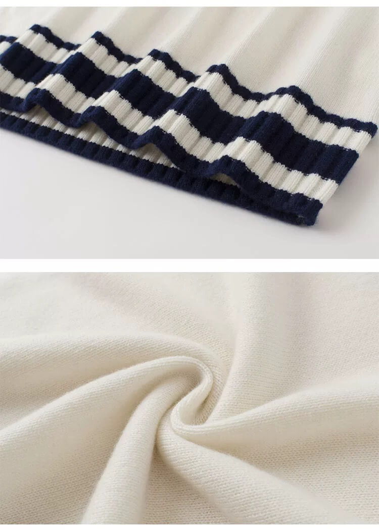 Loose Fit women's cashmere crew neck sweater