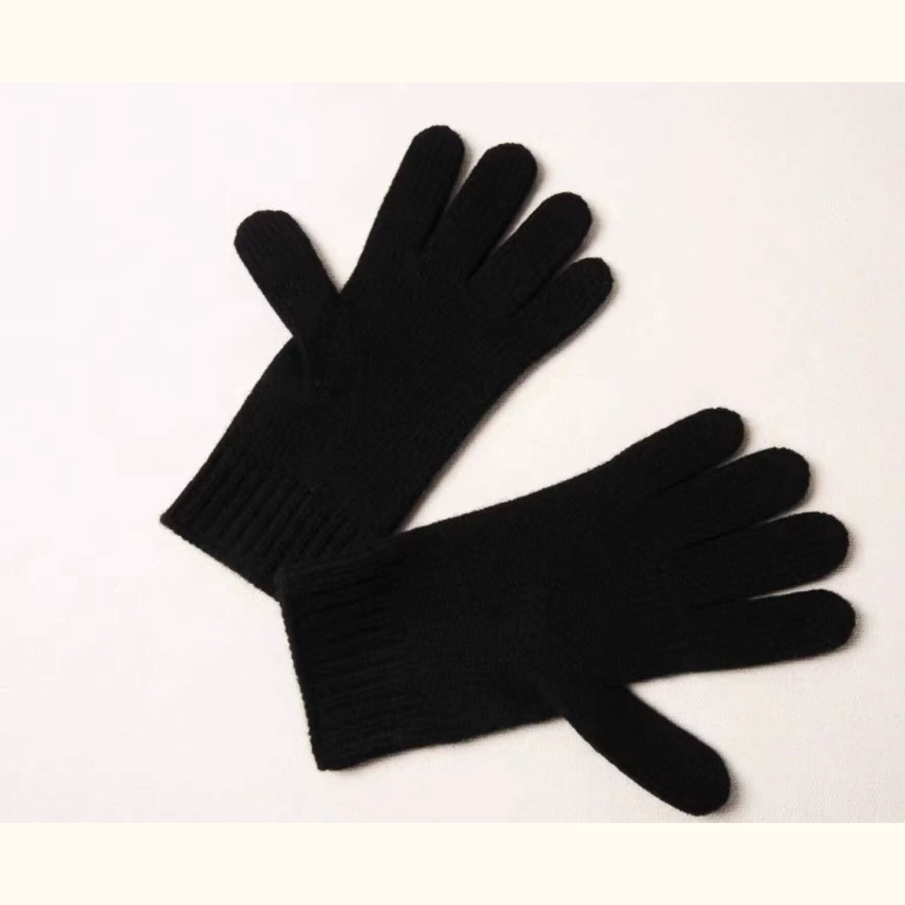 women pure cashmere chunky gloves