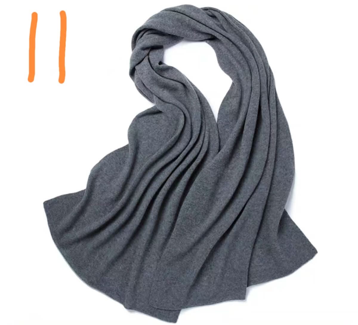 women's Cashmere Travel Wrap in dark grey color
