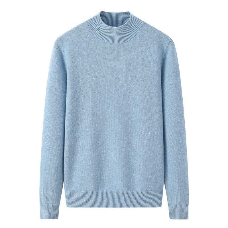 light blue women's pure Cashmere Sweater