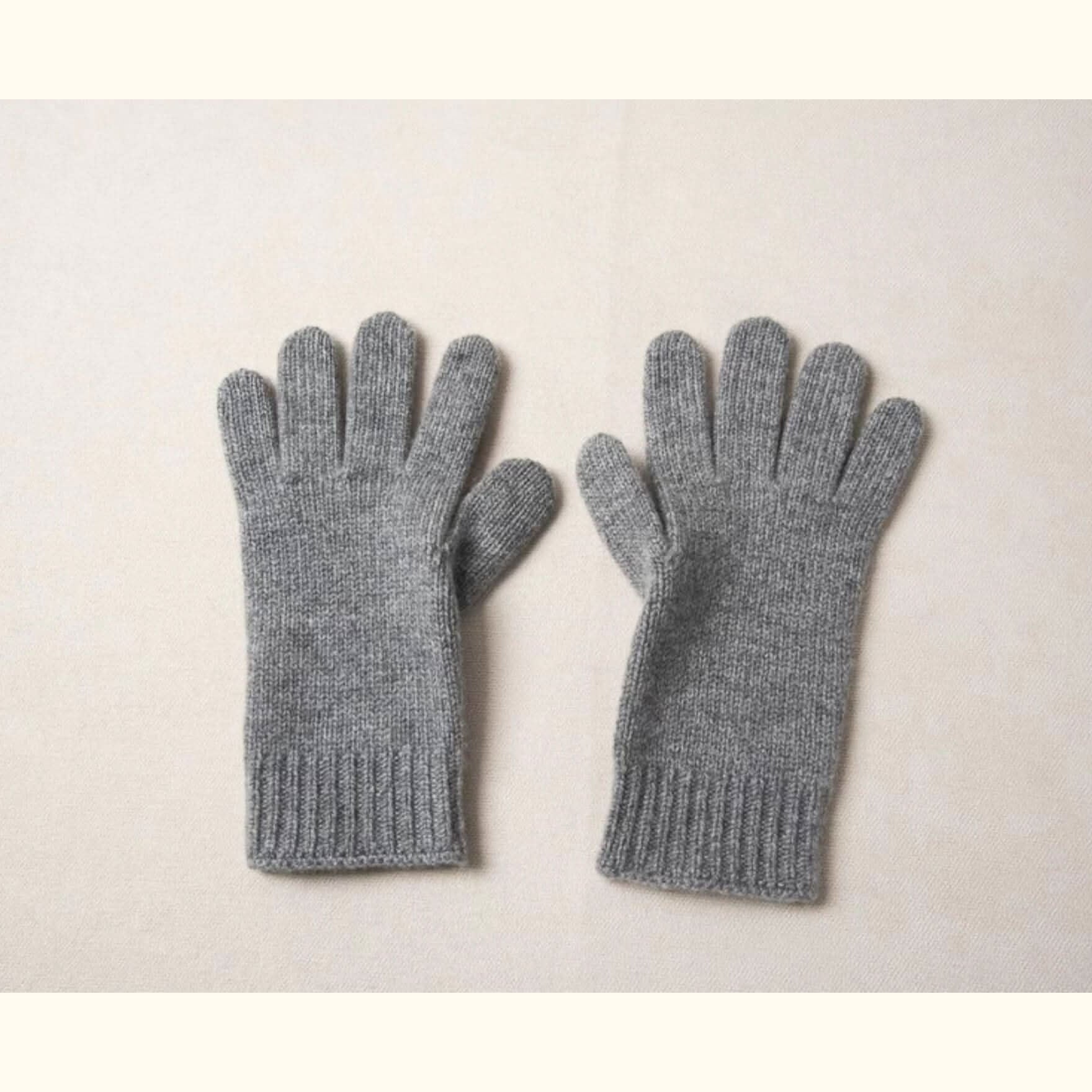 women pure cashmere chunky gloves