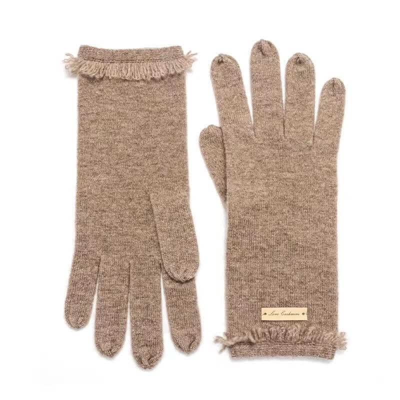 women pure cashmere gloves