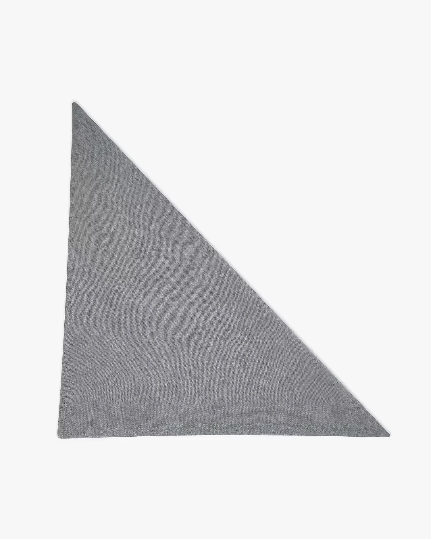 100% Cashmere Triangle Shawl for Women in grey