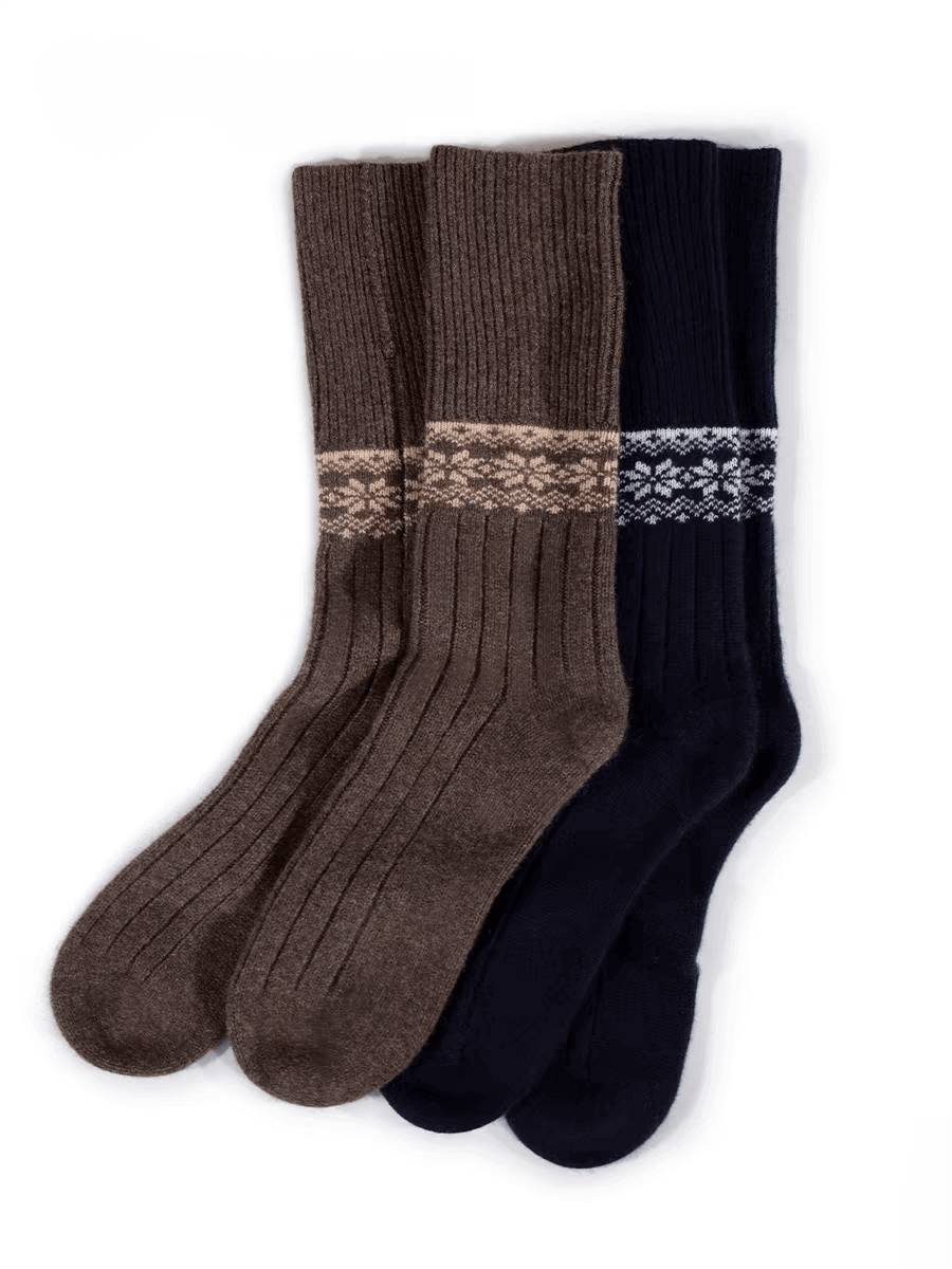 Elegant Women’s 100% Cashmere Crew Socks