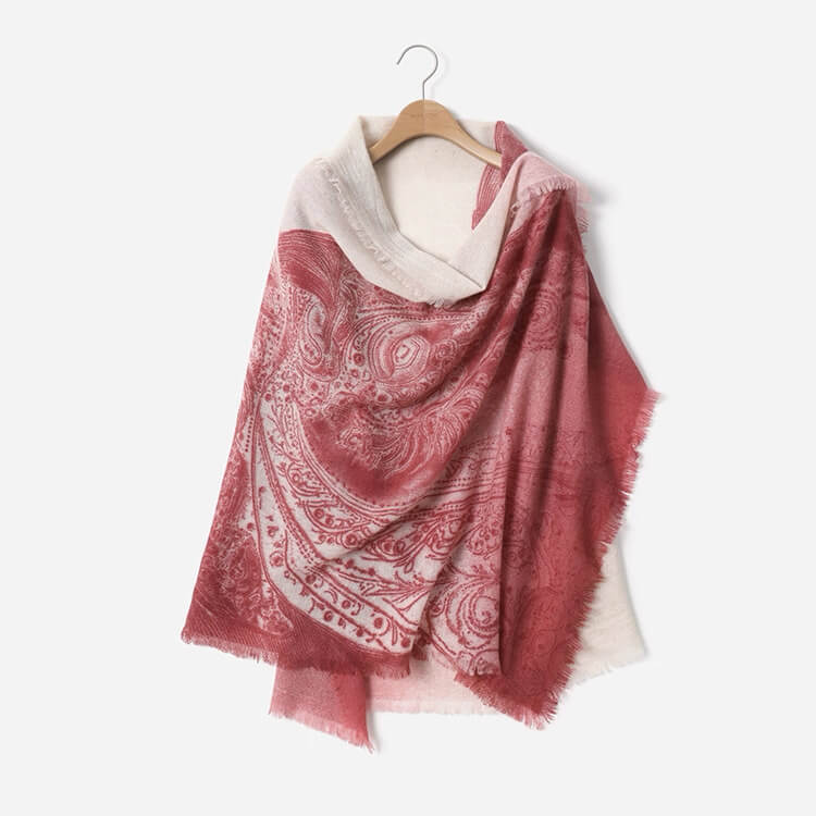 100% cashmere horse print scarf shawl