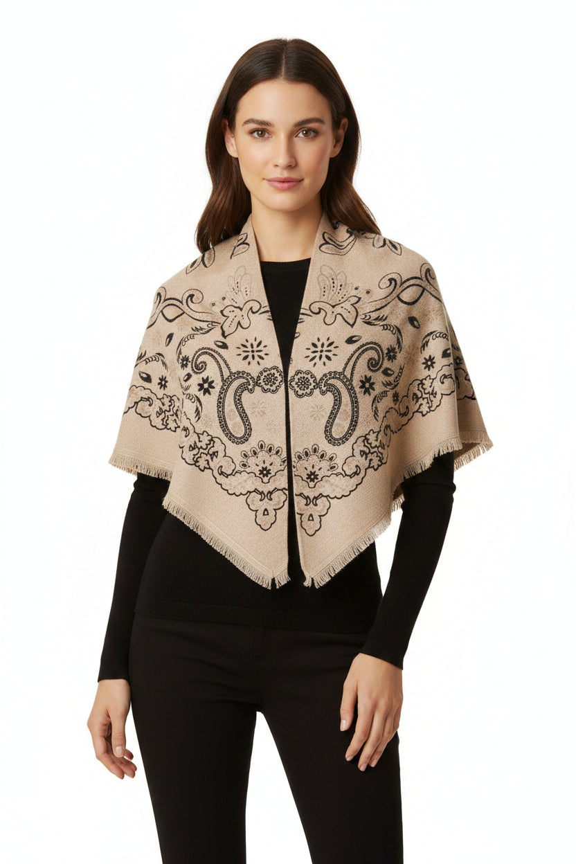 100% premium cashmere square scarf