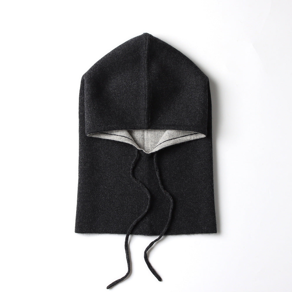 Women's Cashmere Hoodie Reversible Hat