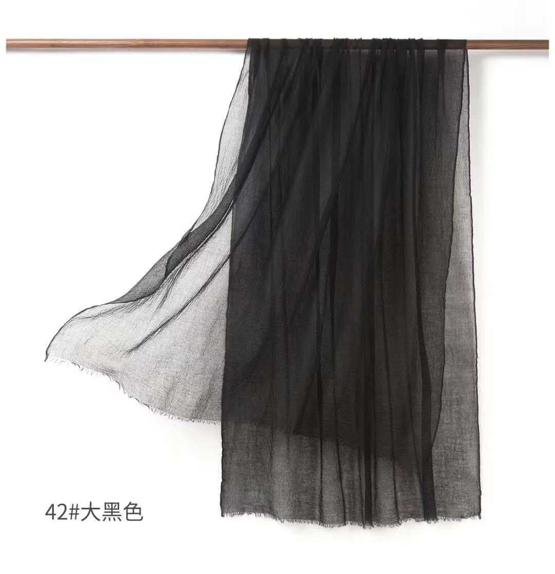 Featherlight cashmere scarf