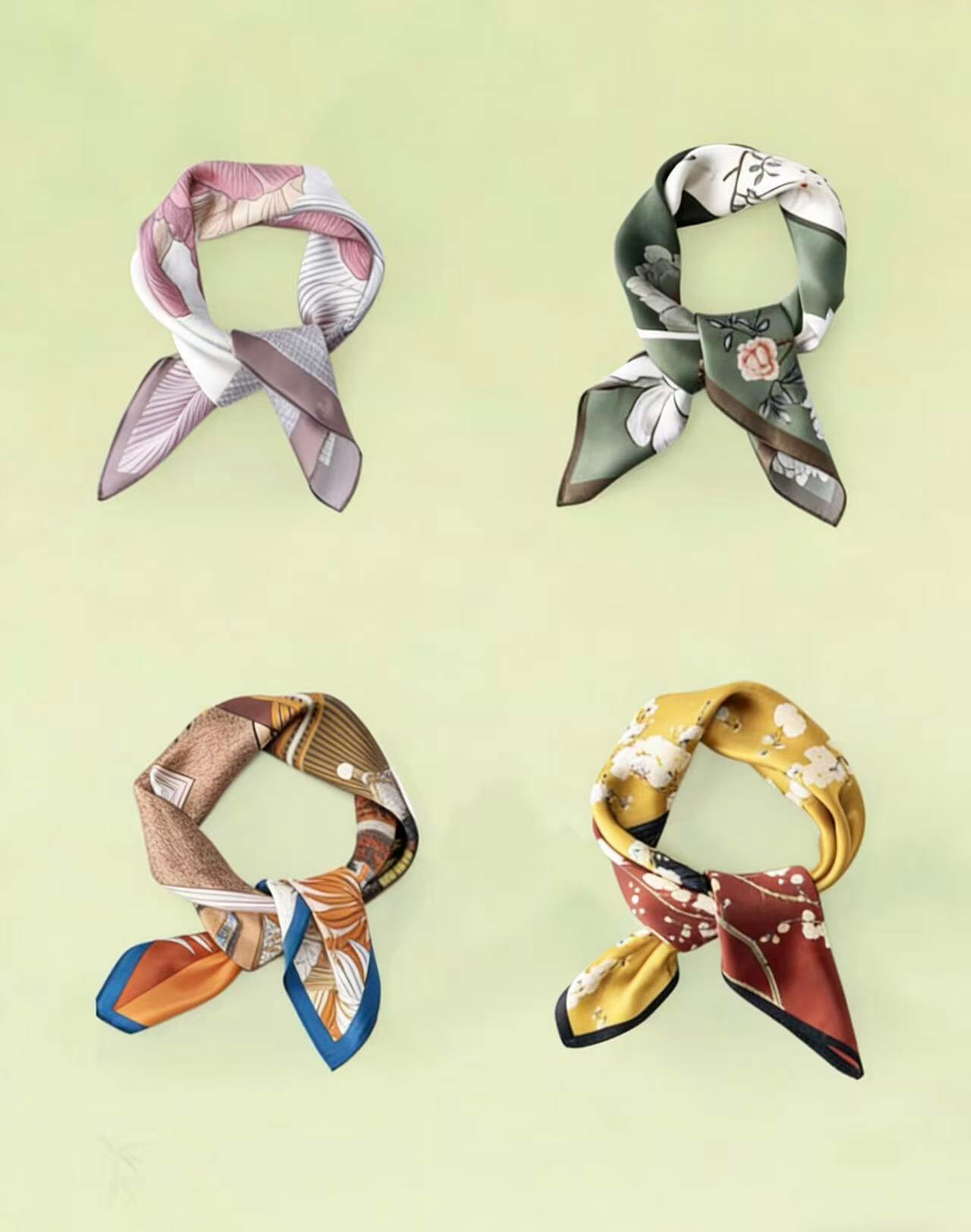 silk scarf for beauty sleep,53x53 cm silk scarf for women styling