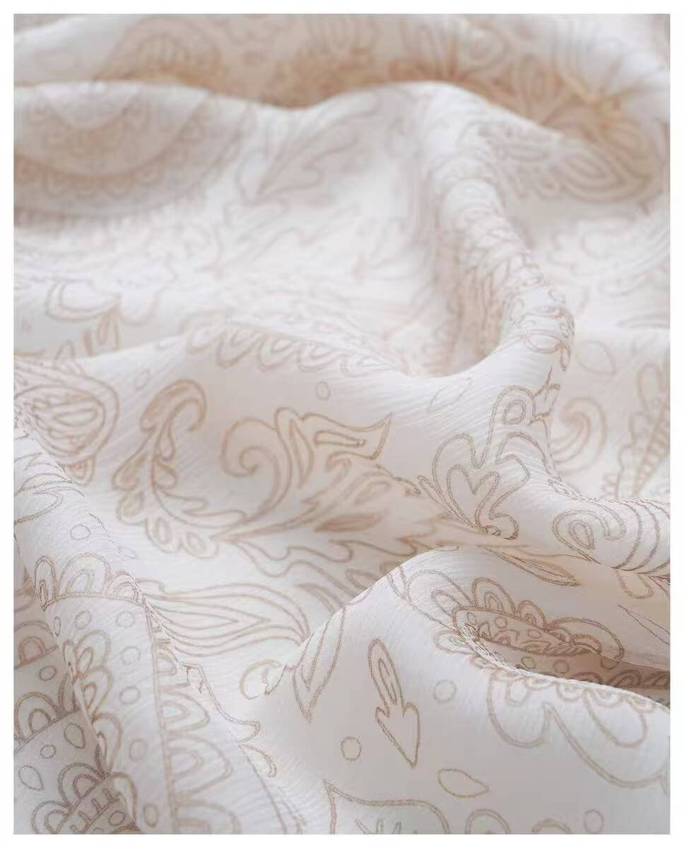 Breathable cashmere silk scarf for spring summer layering