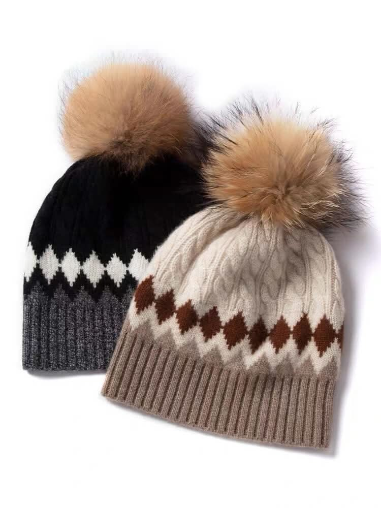 Christmas cashmere beanie hats