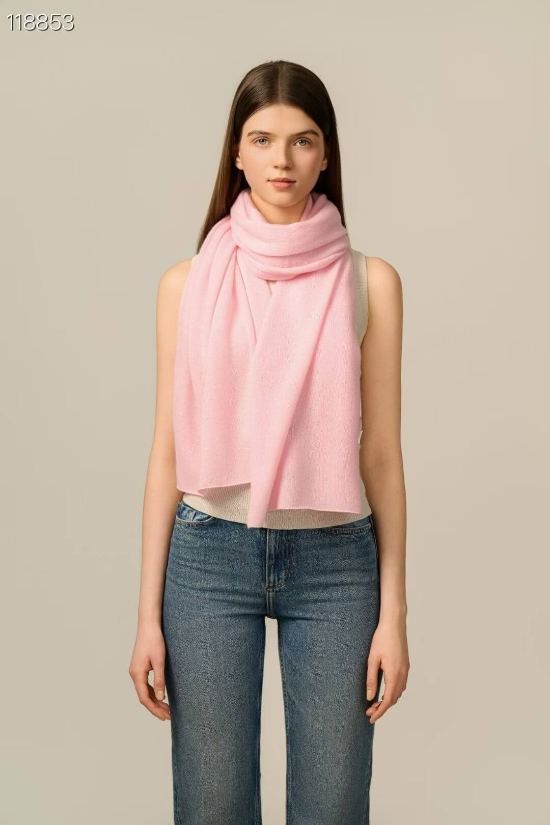 Solid color 100% cashmere travel wrap, soft warm shawl for flights, vacations and chilly evenings