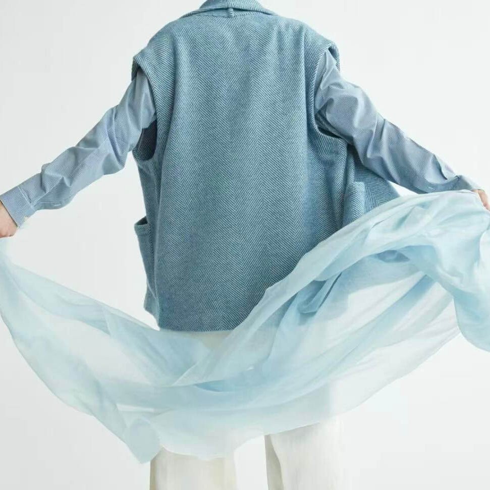 Designer featherweight cashmere scarf, ultra soft 100% cashmere accessory for minimalist wardrobe