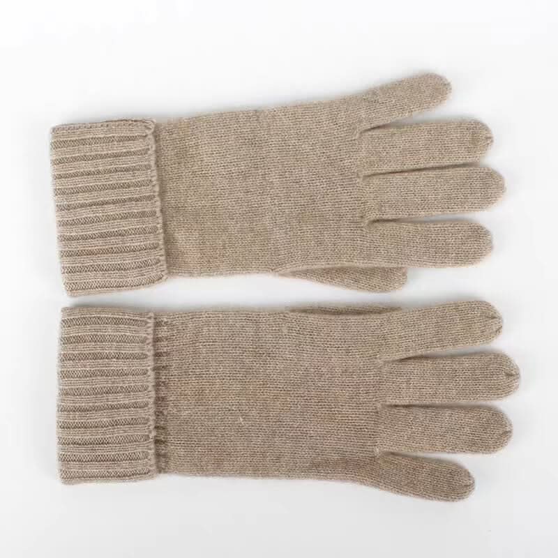 Elegant women’s pure cashmere gloves in assorted colors, breathable soft winter gloves for luxury comfort