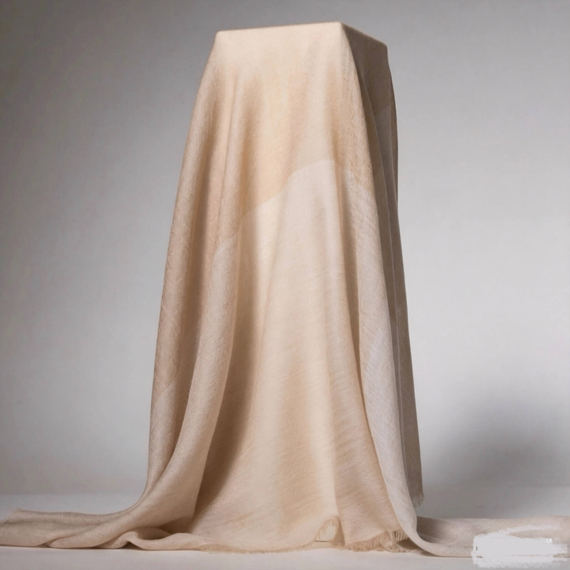 Lightweight 100% Cashmere Square Scarf | Luxury Twill Wrap
