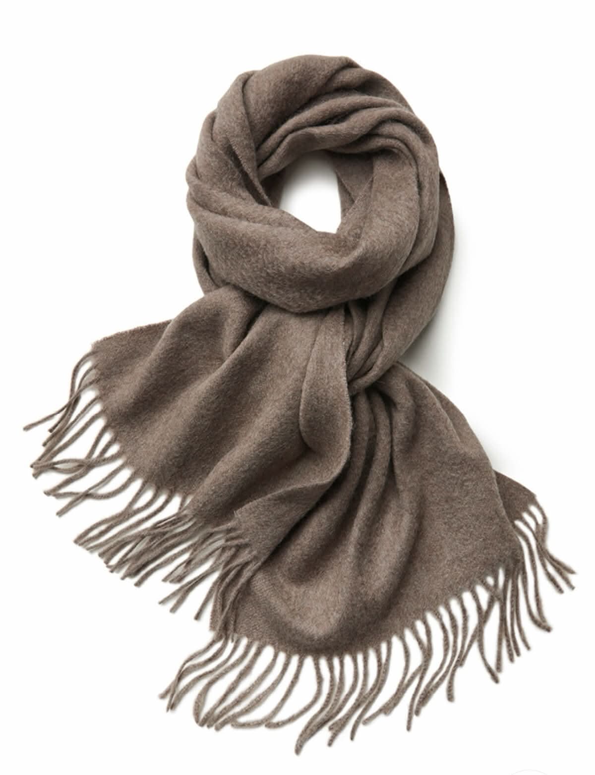 Luxury soft cashmere wrap in camel color, fall-winter